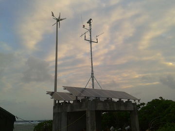 Ветер и солнечная гибридная система, генератор ветротурбины 1500В телекоммуникаций низкопробный